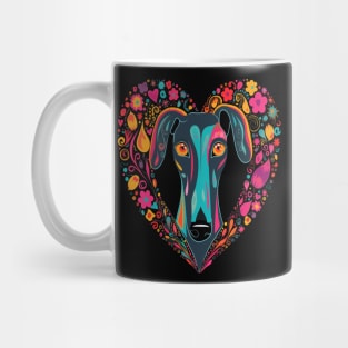 Greyhound Valentine Day Mug